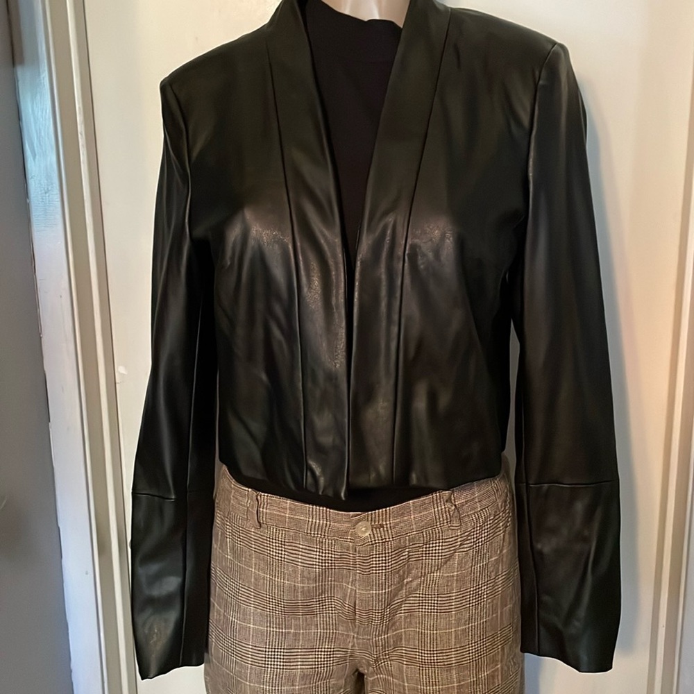 L) CK Leather jacket!